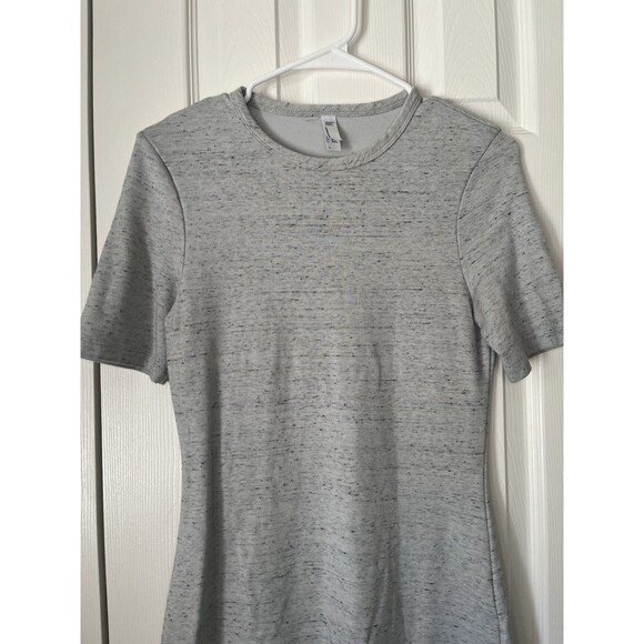 American Apparel Midi Short Sleeve Gray Dress Women Large - Picture 6 of 7
